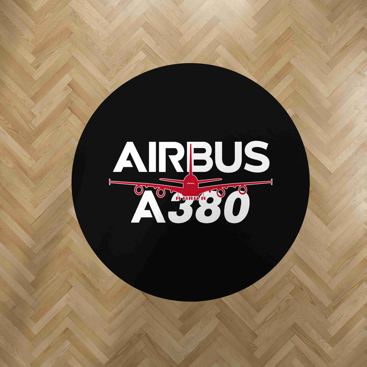 Amazing Airbus A380 Designed Carpet & Floor Mats (Round)