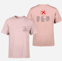 Thumbnail for Aviation Alphabet 2 Designed Pocket T-Shirts