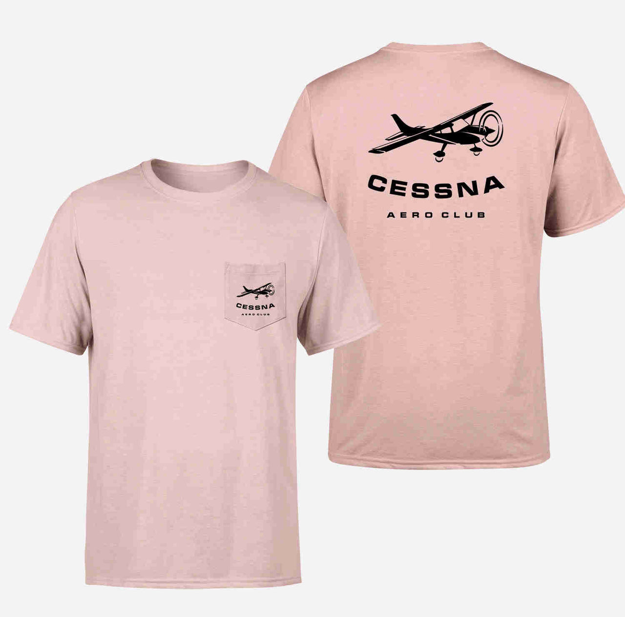 Cessna Aeroclub Designed Pocket T-Shirts