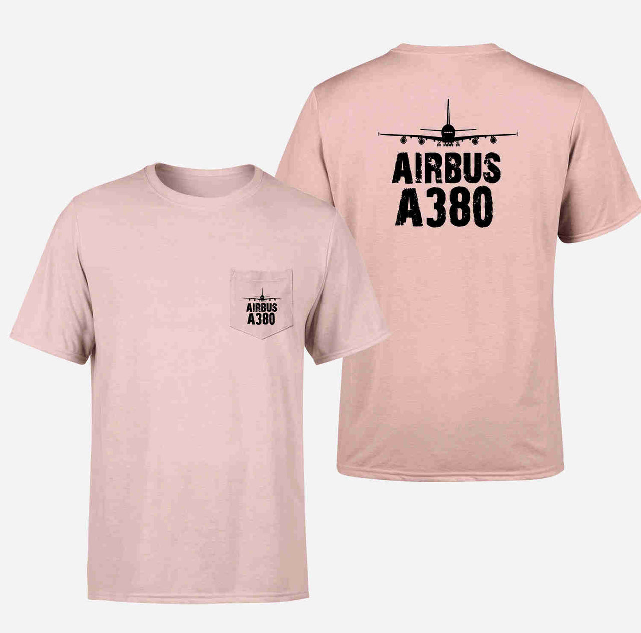 Airbus A380 & Plane Designed Pocket T-Shirts