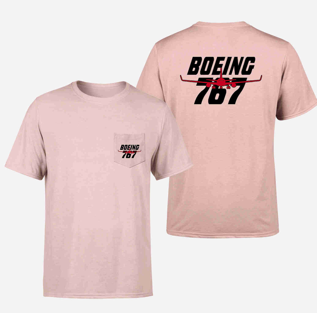 Amazing Boeing 767 Designed Pocket T-Shirts