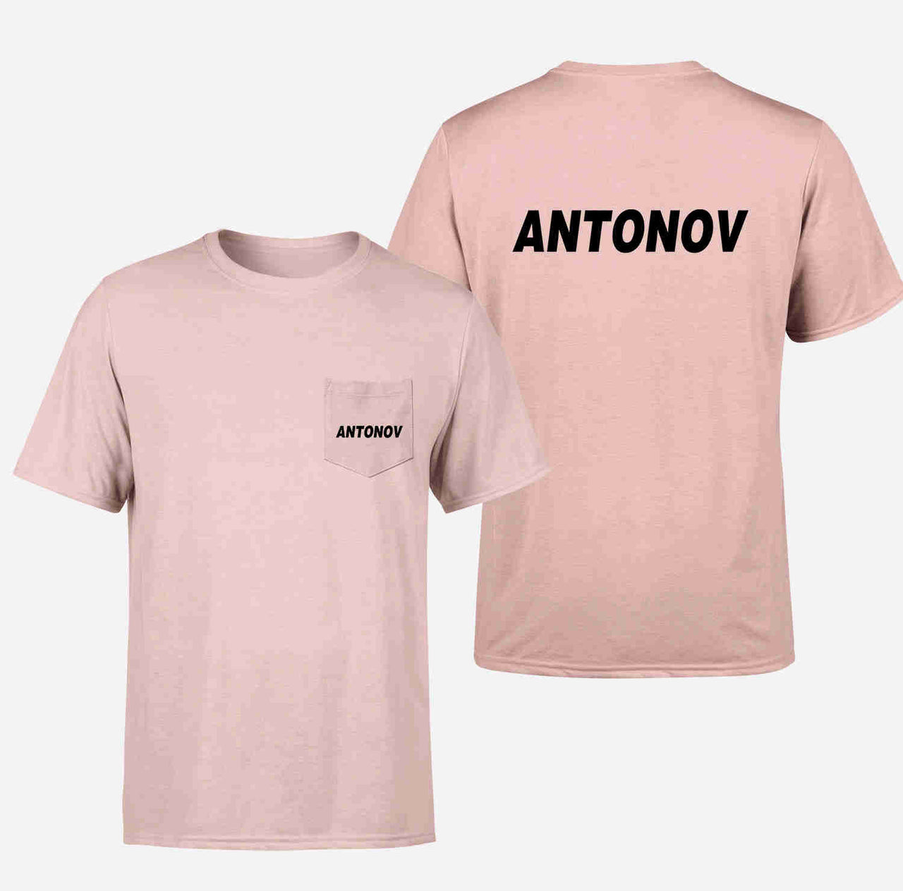 Antonov & Text Designed Pocket T-Shirts