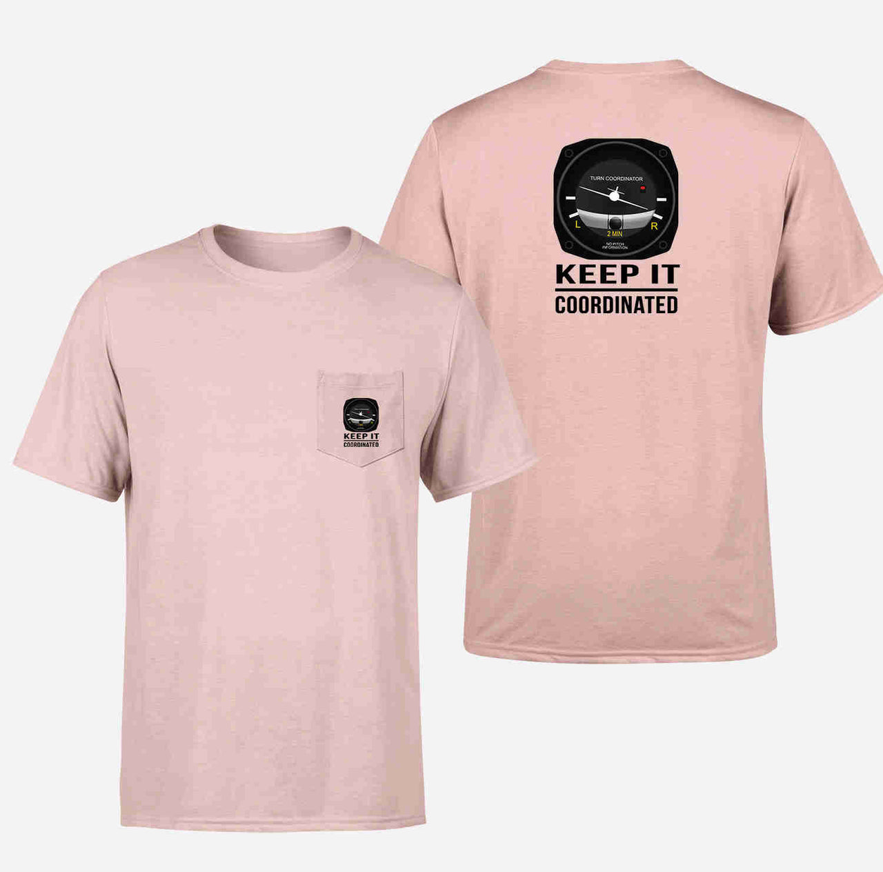 Keep It Coordinated Designed Pocket T-Shirts