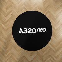 Thumbnail for A320neo & Text Designed Carpet & Floor Mats (Round)