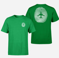 Thumbnail for Aviation Finger Print Double-Side T-Shirts