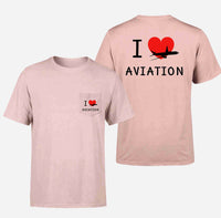 Thumbnail for I Love Aviation Designed Pocket T-Shirts