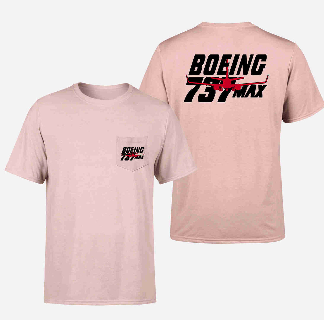 Amazing 737 Max Designed Pocket T-Shirts