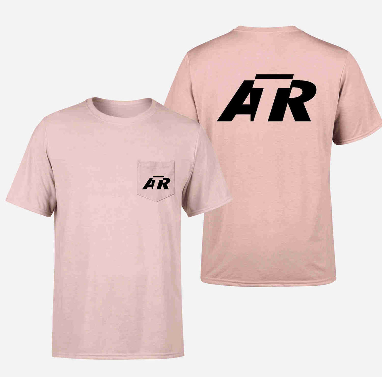 ATR & Text Designed Pocket T-Shirts