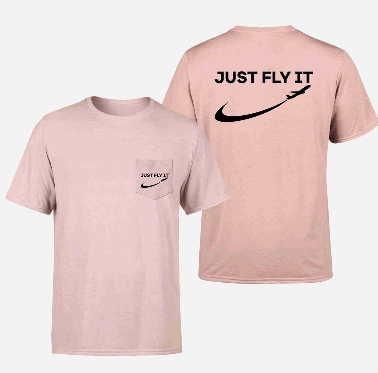 Just Fly It 2 Designed Pocket T-Shirts