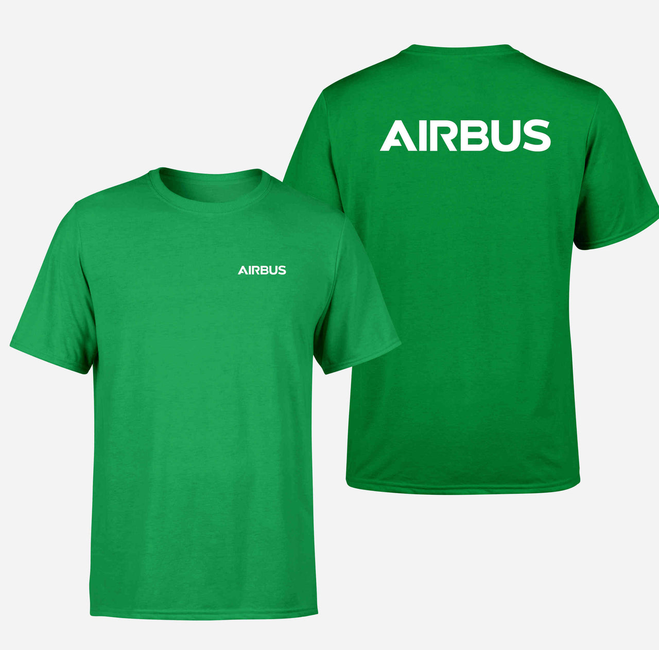 Airbus & Text Double-Side T-Shirts