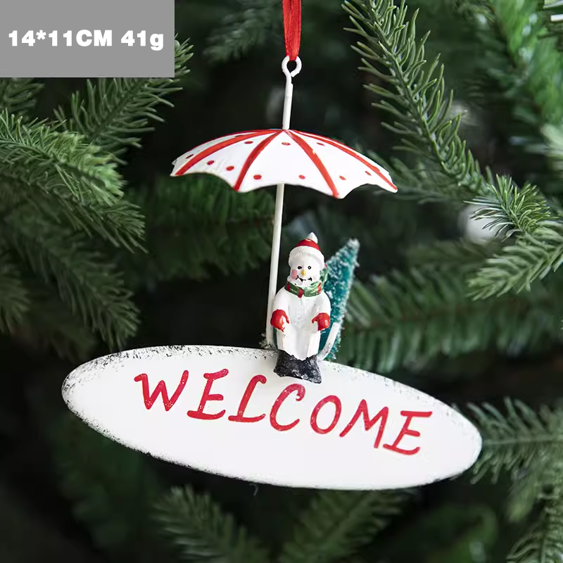 Umbrella Santa Claus Snowman&Reindeer Claus  for Christmas Tree Didiseaon Ornaments