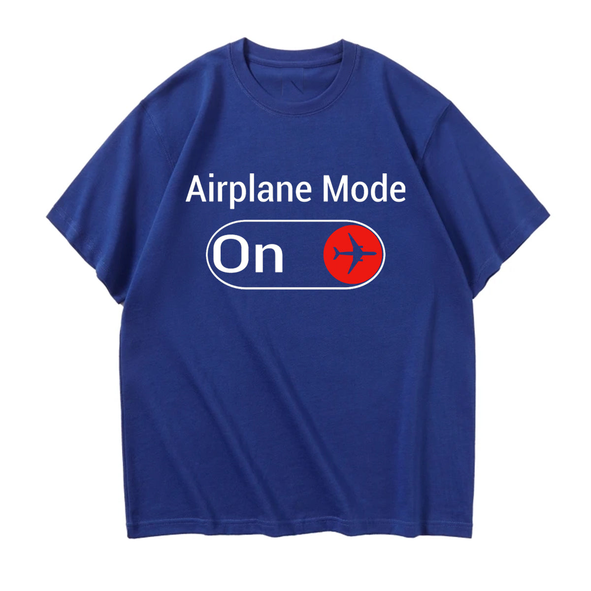 Airplane Mode On Designed Relax Fit T-Shirts