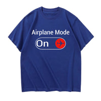 Thumbnail for Airplane Mode On Designed Relax Fit T-Shirts