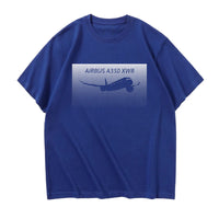 Thumbnail for Airbus A350XWB & Dots Designed Relax Fit T-Shirts