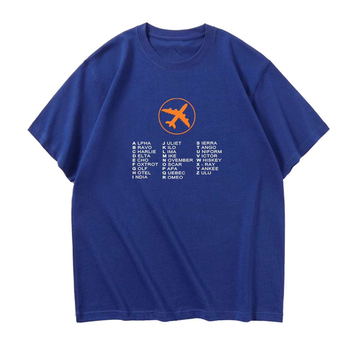 Aviation Alphabet 2 Designed Relax Fit T-Shirts