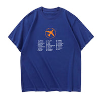 Thumbnail for Aviation Alphabet 2 Designed Relax Fit T-Shirts