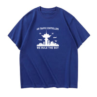 Thumbnail for Air Traffic Controllers - We Rule The Sky Designed Relax Fit T-Shirts