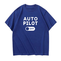 Thumbnail for Auto Pilot Off Designed Relax Fit T-Shirts