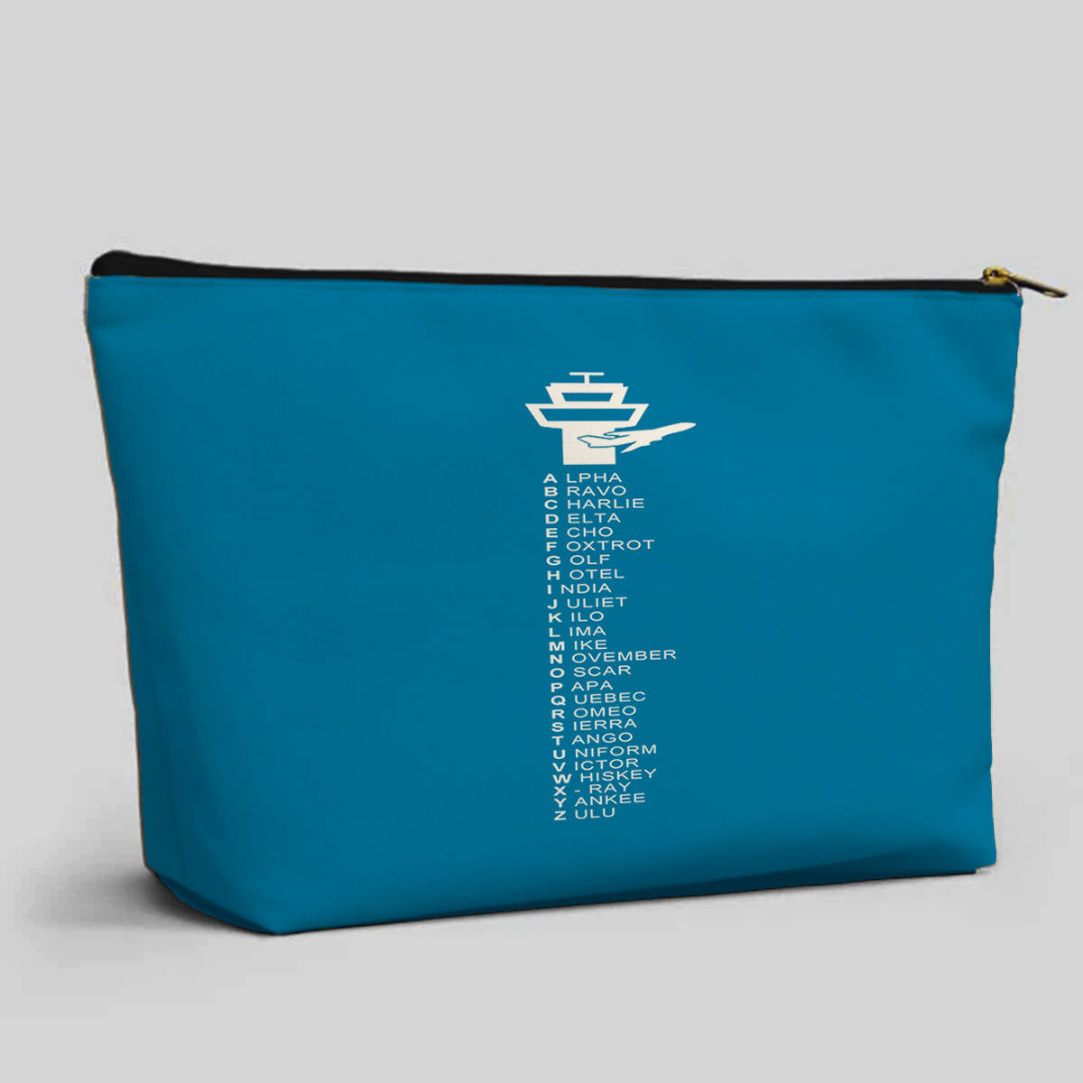 Aviation Alphabet Designed Zipper Pouch