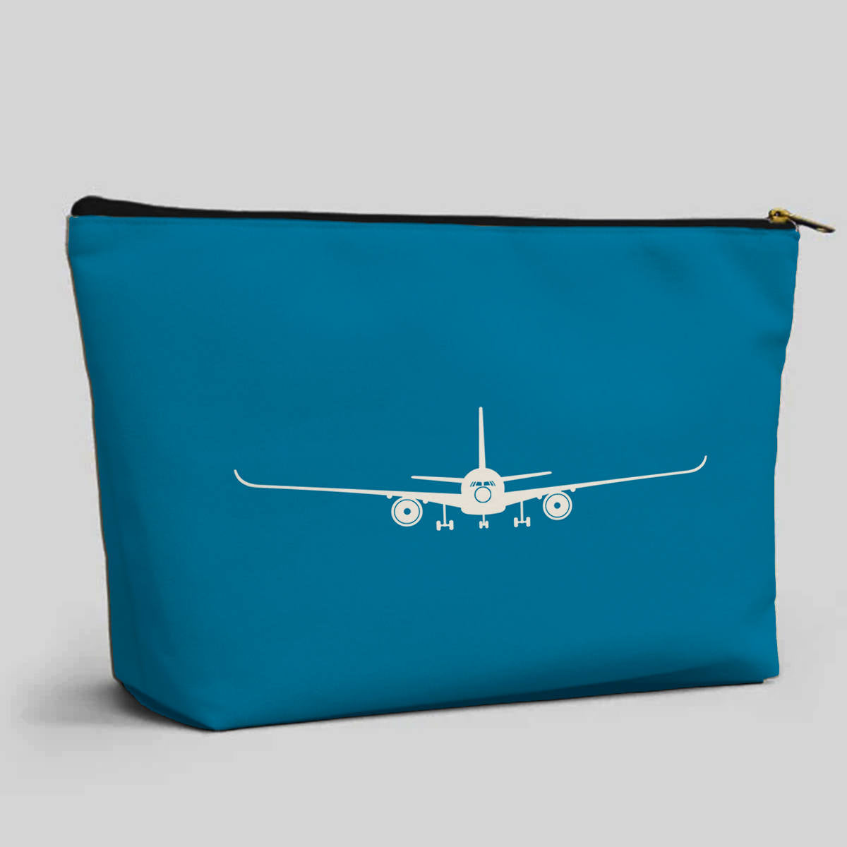 Airbus A350 Silhouette Designed Zipper Pouch