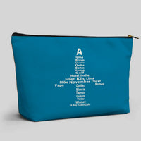 Thumbnail for Airplane Shape Aviation Alphabet Designed Zipper Pouch