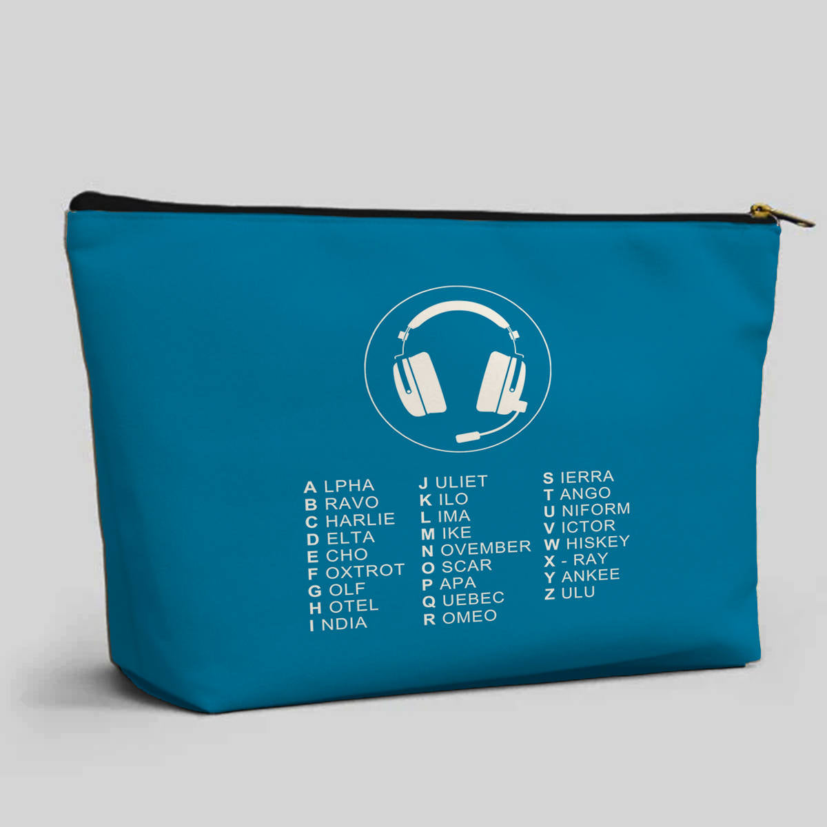 Aviation Alphabet 3 Designed Zipper Pouch