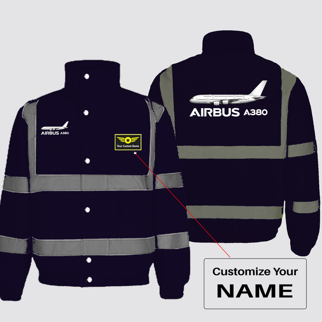 The Airbus A380 Designed Reflective Winter Jackets