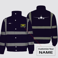 Thumbnail for Airbus A320 Silhouette Designed Reflective Winter Jackets