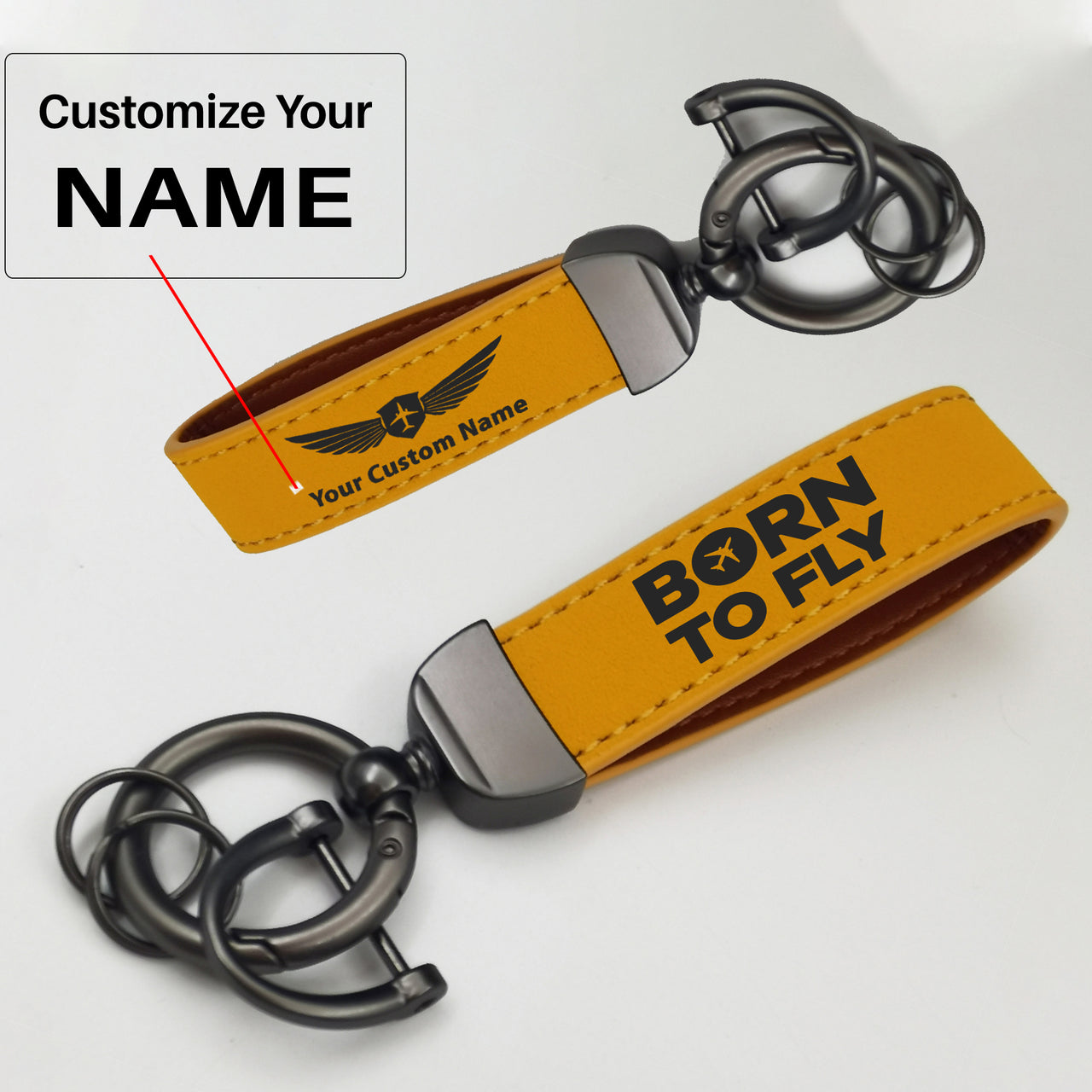 Born To Fly Special Design Horseshoe Buckle Key Chains