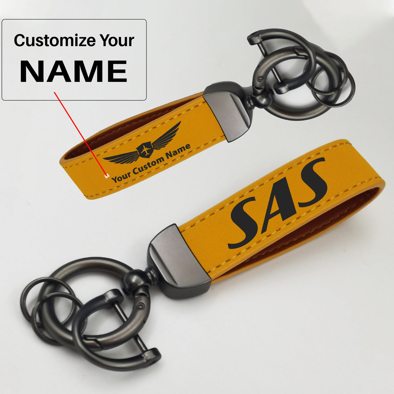 SAS Airlines Airlines Design Horseshoe Buckle Key Chains