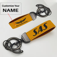 Thumbnail for SAS Airlines Airlines Design Horseshoe Buckle Key Chains