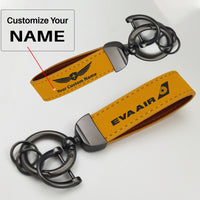 Thumbnail for EVA Air Airlines(2) Design Horseshoe Buckle Key Chains