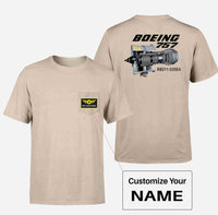 Thumbnail for Boeing 757 & Rolls Royce Engine (RB211) Designed Pocket T-Shirts