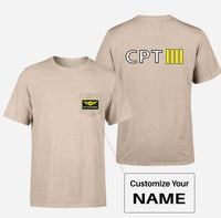 Thumbnail for CPT & 4 Lines Designed Pocket T-Shirts