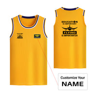 Thumbnail for Flying is Importanter Designed Basketball Style Sports Tank Tops