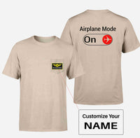 Thumbnail for Airplane Mode On Designed Pocket T-Shirts