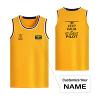 Thumbnail for Student Pilot Designed Basketball Style Sports Tank Tops