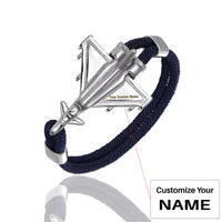 Thumbnail for Military Aircraft Designed Leather Rope Bracelets