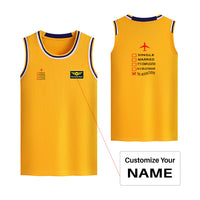 Thumbnail for In Aviation Designed Basketball Style Sports Tank Tops