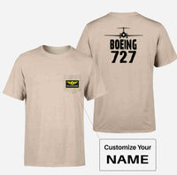 Thumbnail for Boeing 727 & Plane Designed Pocket T-Shirts