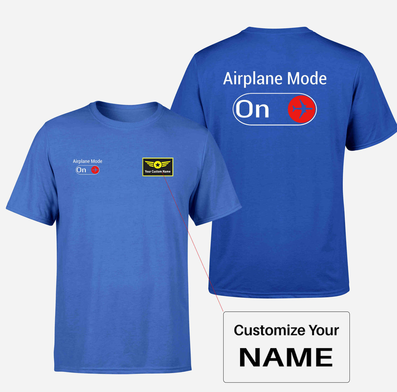 Airplane Mode On Double-Side T-Shirts