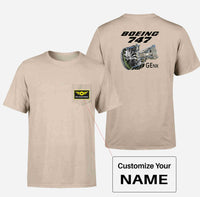 Thumbnail for Boeing 747 & GENX Engine Designed Pocket T-Shirts