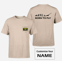 Thumbnail for Born To Fly Glider Designed Pocket T-Shirts