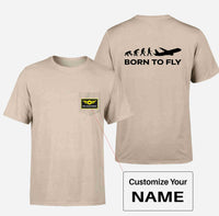 Thumbnail for Born To Fly Designed Pocket T-Shirts