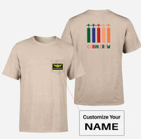 Thumbnail for Colourful Cabin Crew Designed Pocket T-Shirts