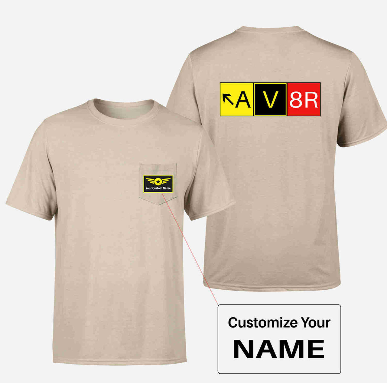 AV8R Designed Pocket T-Shirts