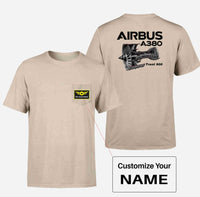 Thumbnail for Airbus A380 & Trent 900 Engine Designed Pocket T-Shirts