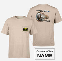 Thumbnail for Airbus A320 & V2500 Engine Designed Pocket T-Shirts