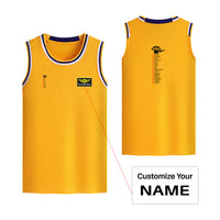 Thumbnail for Aviation Alphabet Designed Basketball Style Sports Tank Tops