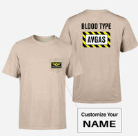 Thumbnail for Blood Type AVGAS Designed Pocket T-Shirts